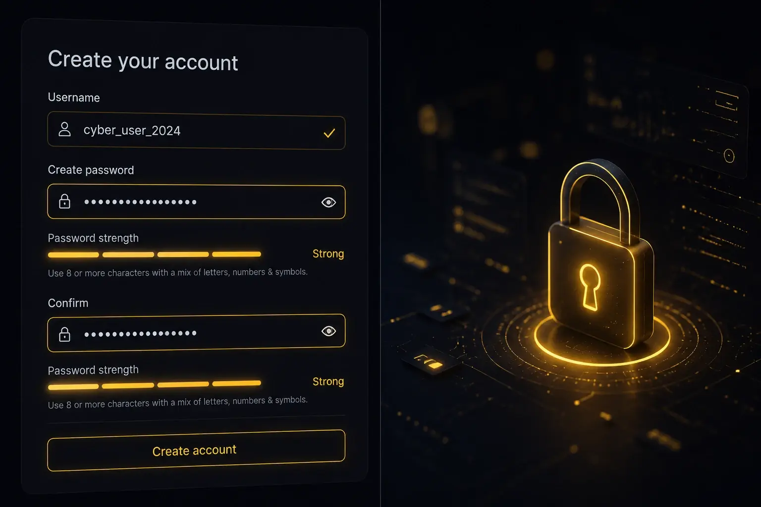 Set Up Your Account Login Information
